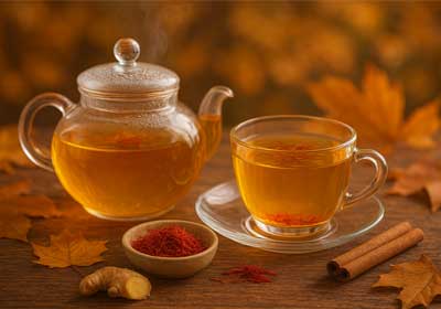 دمنوش زعفرانی