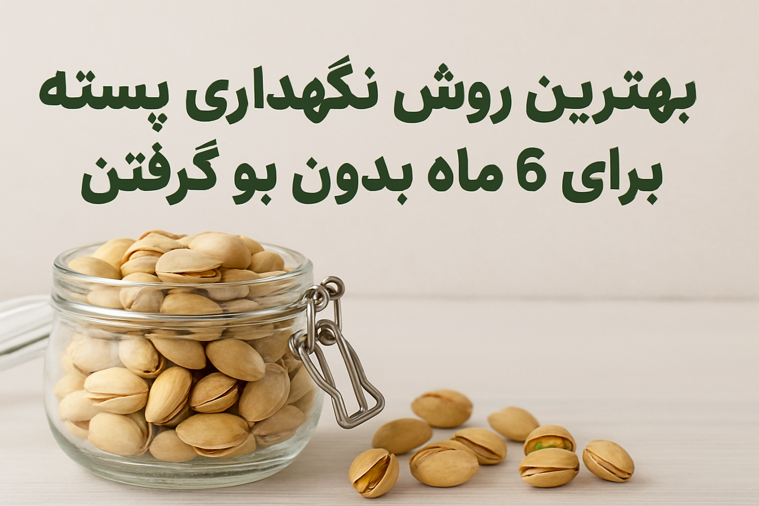 نگهداری پسته در فریزر
