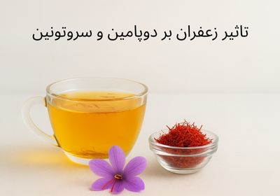 تاثیر زعفران بر دوپامین و سروتونین